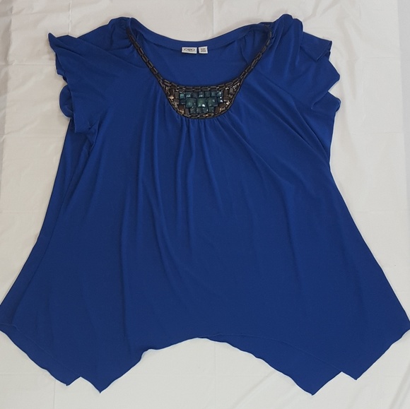 Cato Tops - Rhinestone embellished blouse